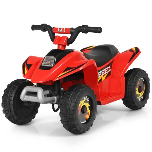 6V elektriline laste-ATV Mini elektri-ATV lasteauto 73 x 40 x 44,5 cm punane