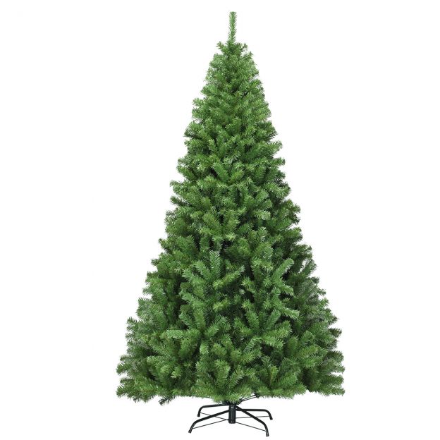 Jõulupuu 225 cm kunstkuusk kokkuklapitava süsteemiga 1346 oksa PVC roheline