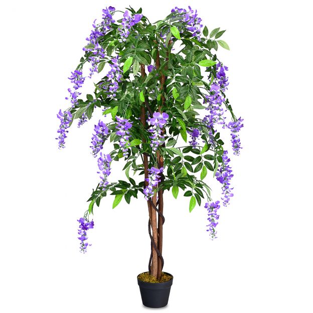 Kunsttaim kasutatav kunstpalm kunstpuu 150 cm lilla