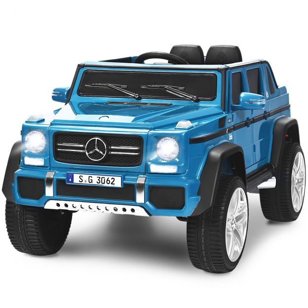 12 V litsentseeritud Mercedes-Benzi Maybachi akutoitel Jeep vedrustusega 115 x 67 x 57 cm sinine