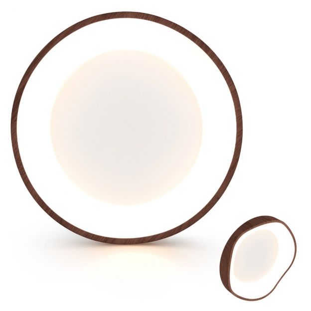 24 W LED laevalgusti, energiasäästlik laelamp puidusüüga 41,5 × 10 cm