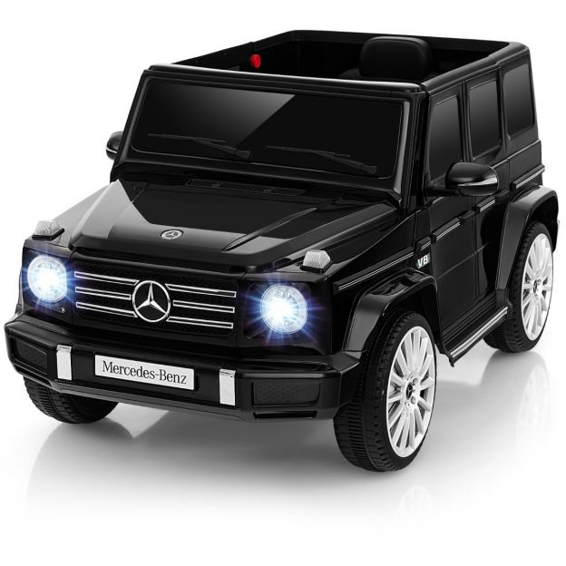 Elektriauto lastele Mercedes Benz G500, kaugjuhtimispuldiga, must