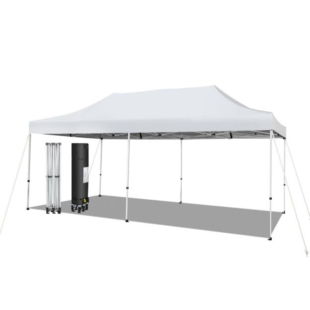 600 x 300 cm suur pop-up varikatusetelk kohene päikesekaitse ratastega