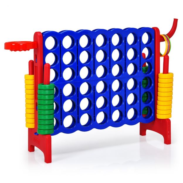Suur Neli ritta Jumbo Neli ritta komplekt 84 x 33 x 79 cm sinine + punane