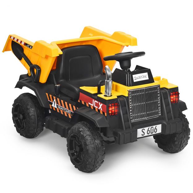 12V laste traktor elektrilise tagakopaga, kaugjuhtimispuldiga, tulede, muusika ja raadioga lastele alates 3. eluaastast