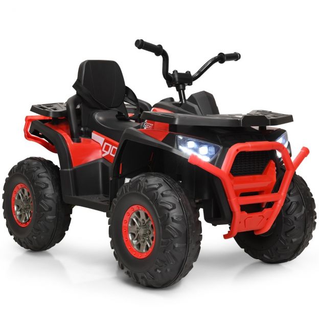 12V elektriline laste ATV esitule ja 4 rattaga, laste elektriauto lastele alates 3. eluaastast, punane
