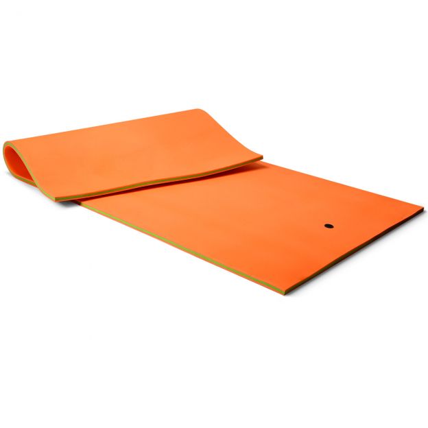 Ujuv veematt 3-kihiline rebenemiskindel XPE-vahtmatt 355 x 183 x 3,5 cm oranž