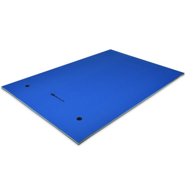 Ujuv vaip ujumismatt veemadrats 270 x 180 x 3,5 cm Kollane/Sinine-Sinine