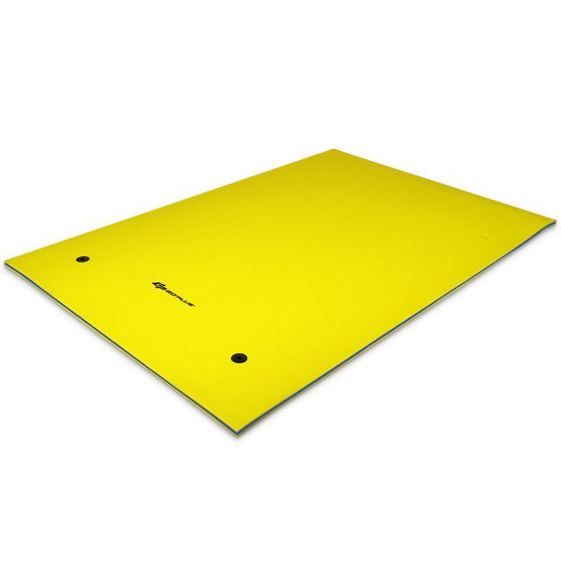 Ujuv vaip ujumismatt vees lebamiseks 270 x 180 x 3,5 cm Kollane/Sinine-Kollane
